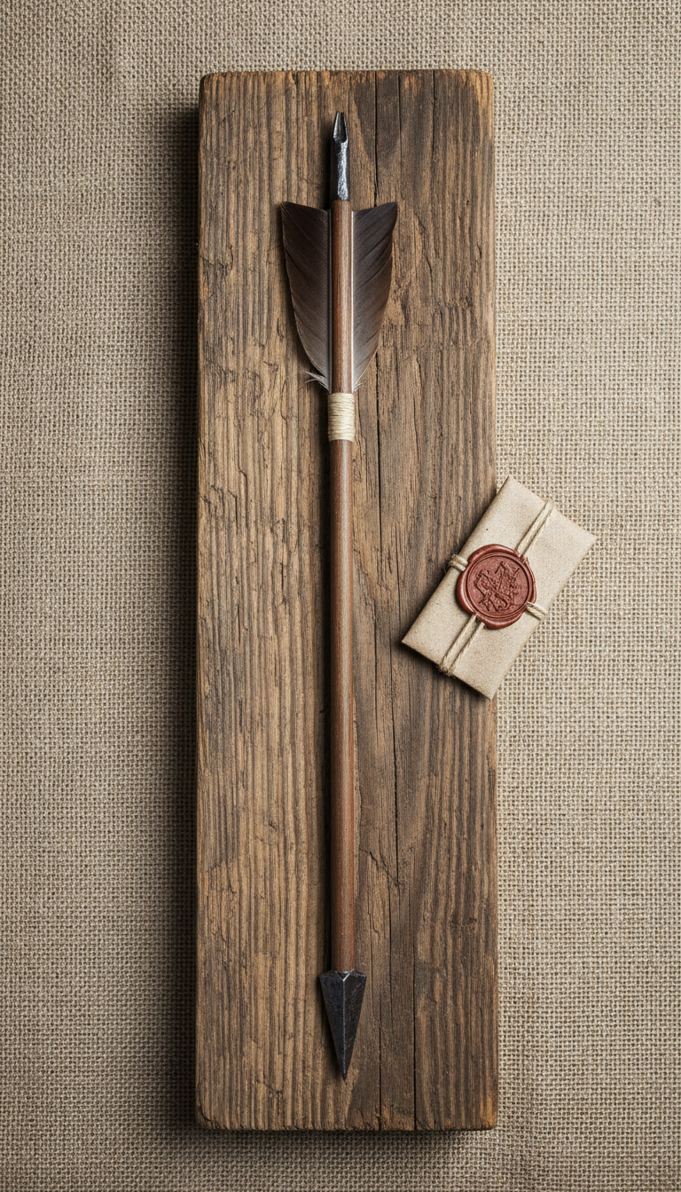 Bodkin-Tipped Arrow Hand Forged