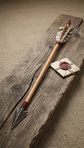 Longbow Arrow with Goose Feathers